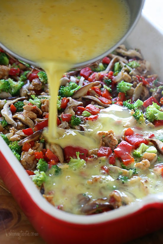 Sausage, Cheese and Veggie Egg Bake Skinnytaste Bloglovin’